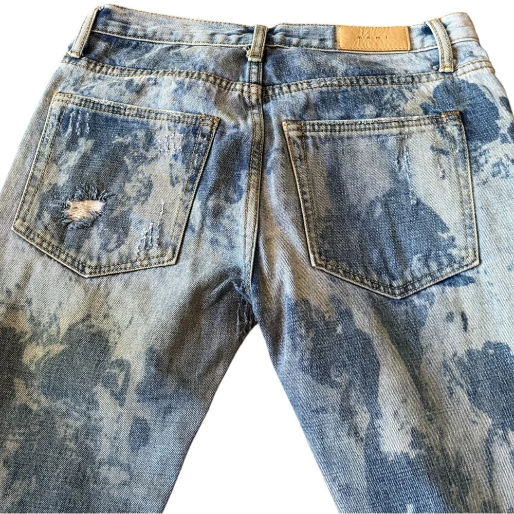 mnml streetwear skull acid died skinny jeans